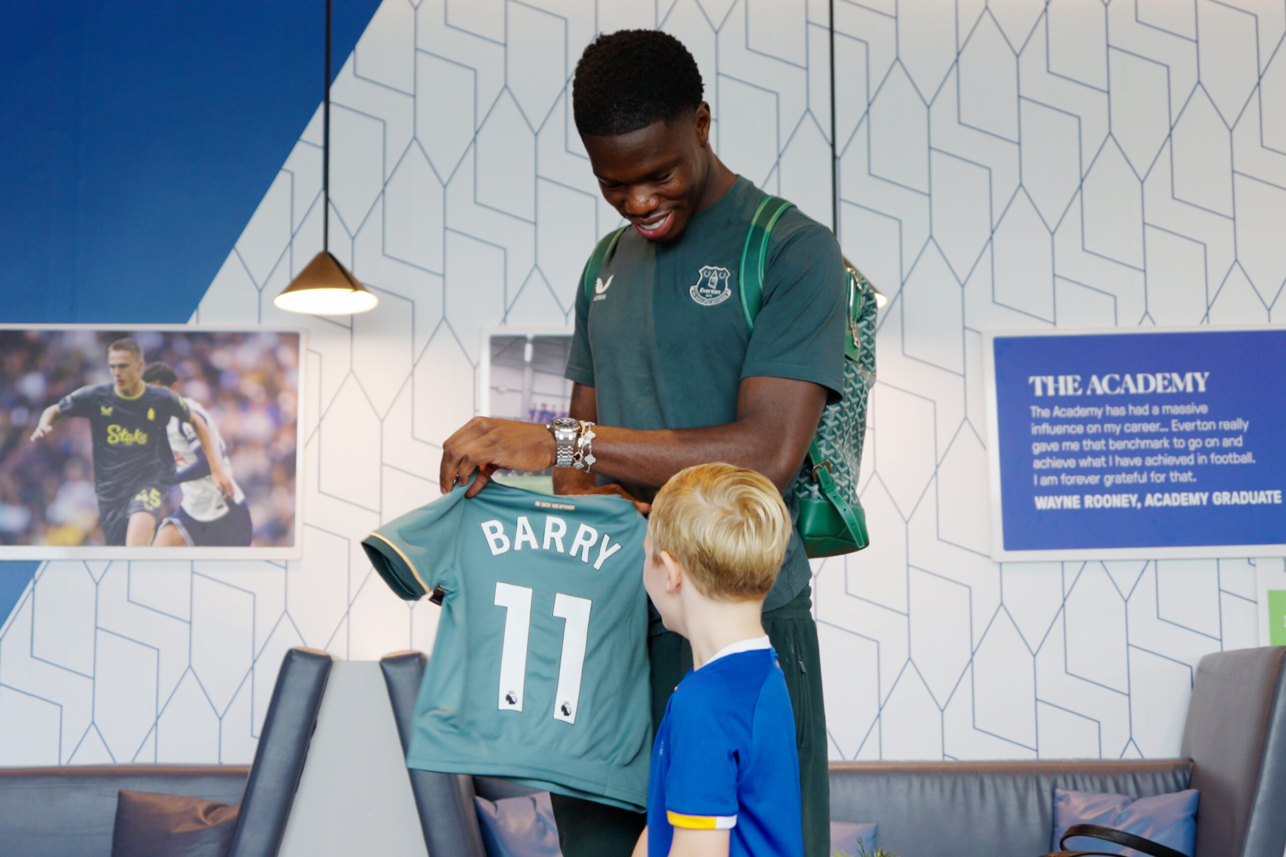 Young Everton fan meets goalscoring hero after celebration goes viral