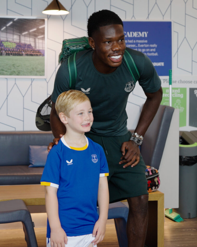 Young Everton fan meets goalscoring hero after celebration goes viral
