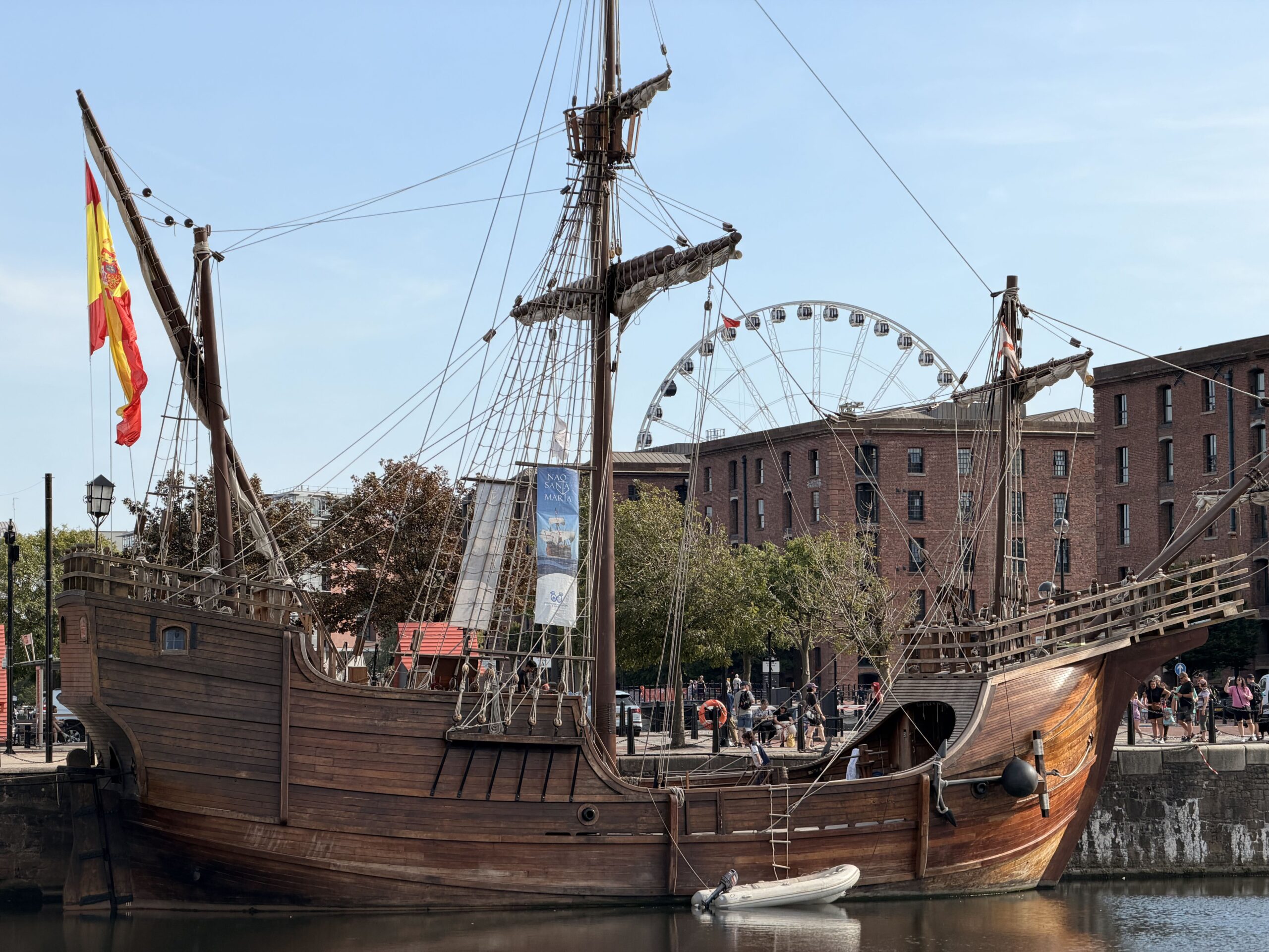 Nao Santa María arrives in Liverpool ahead of opening to visitors