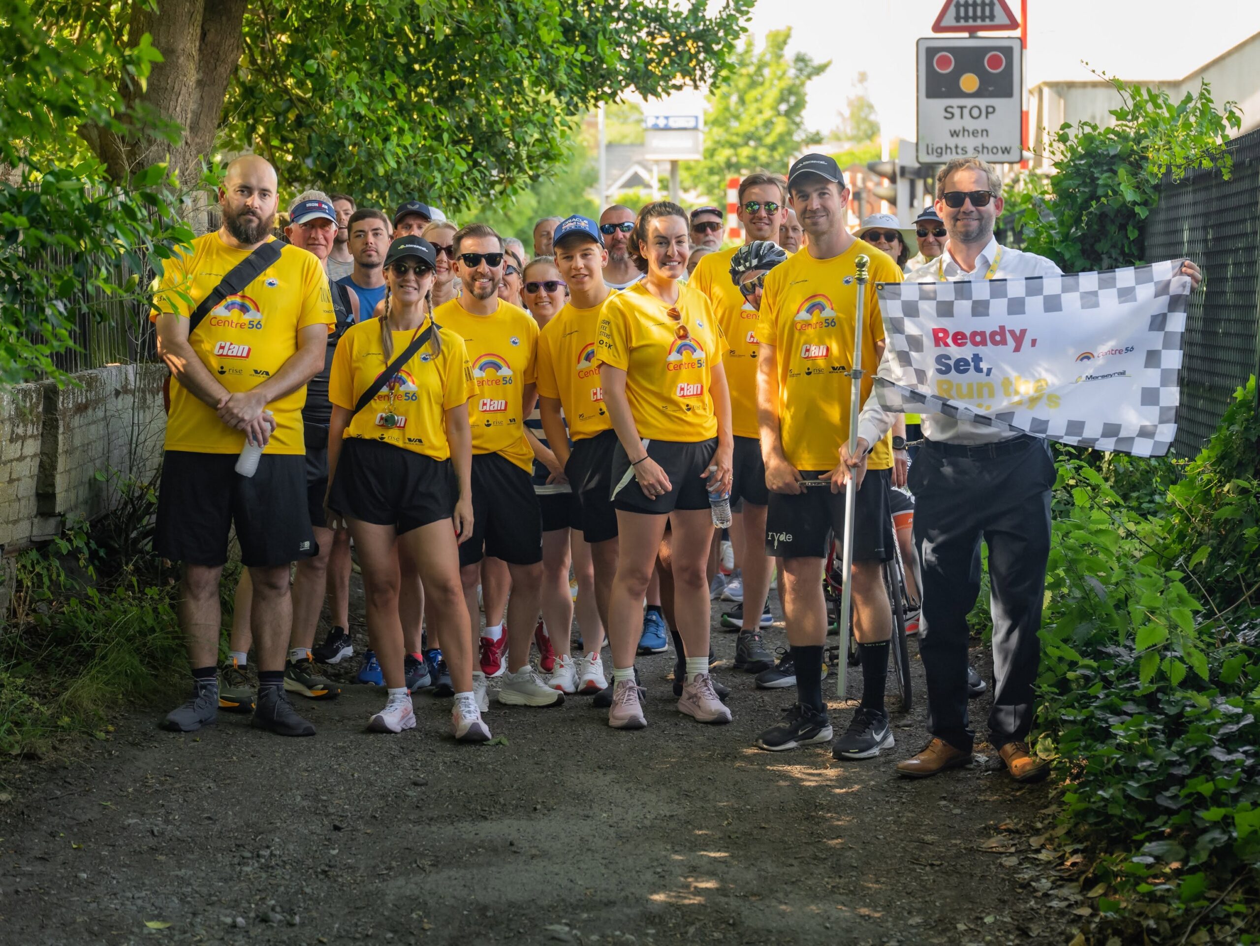 Fundraising champion raises £30,000 for Centre 56 with 24-hour railway relay