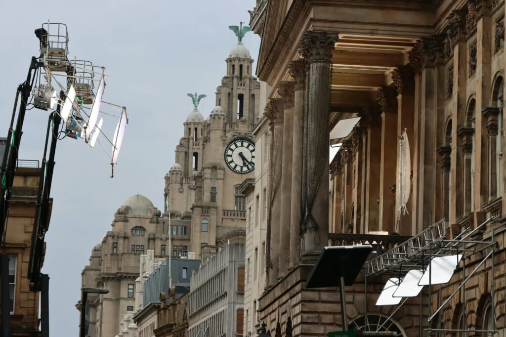 Kit Harington and America Ferrera spotted filming dramatic Army of Shadows scenes in Liverpool