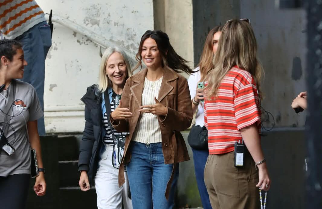 Michelle Keegan and Tom Bateman spotted filming Netflix thriller The Woods in Liverpool