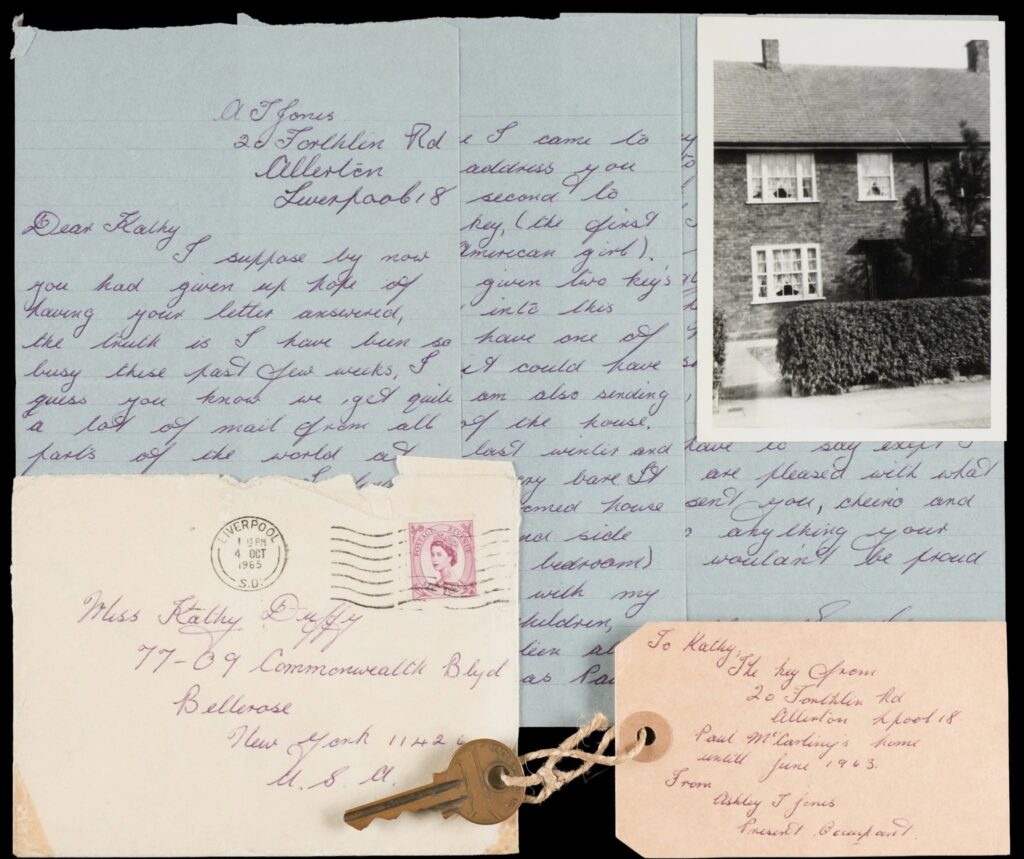 Key to Paul McCartney’s childhood Liverpool home set to go under the hammer