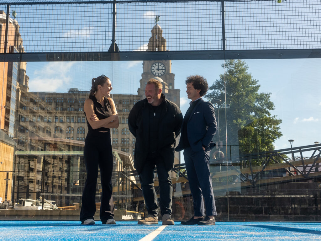 UK’s first floating padel courts open at Liverpool Waters