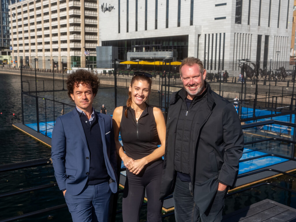 UK’s first floating padel courts open at Liverpool Waters