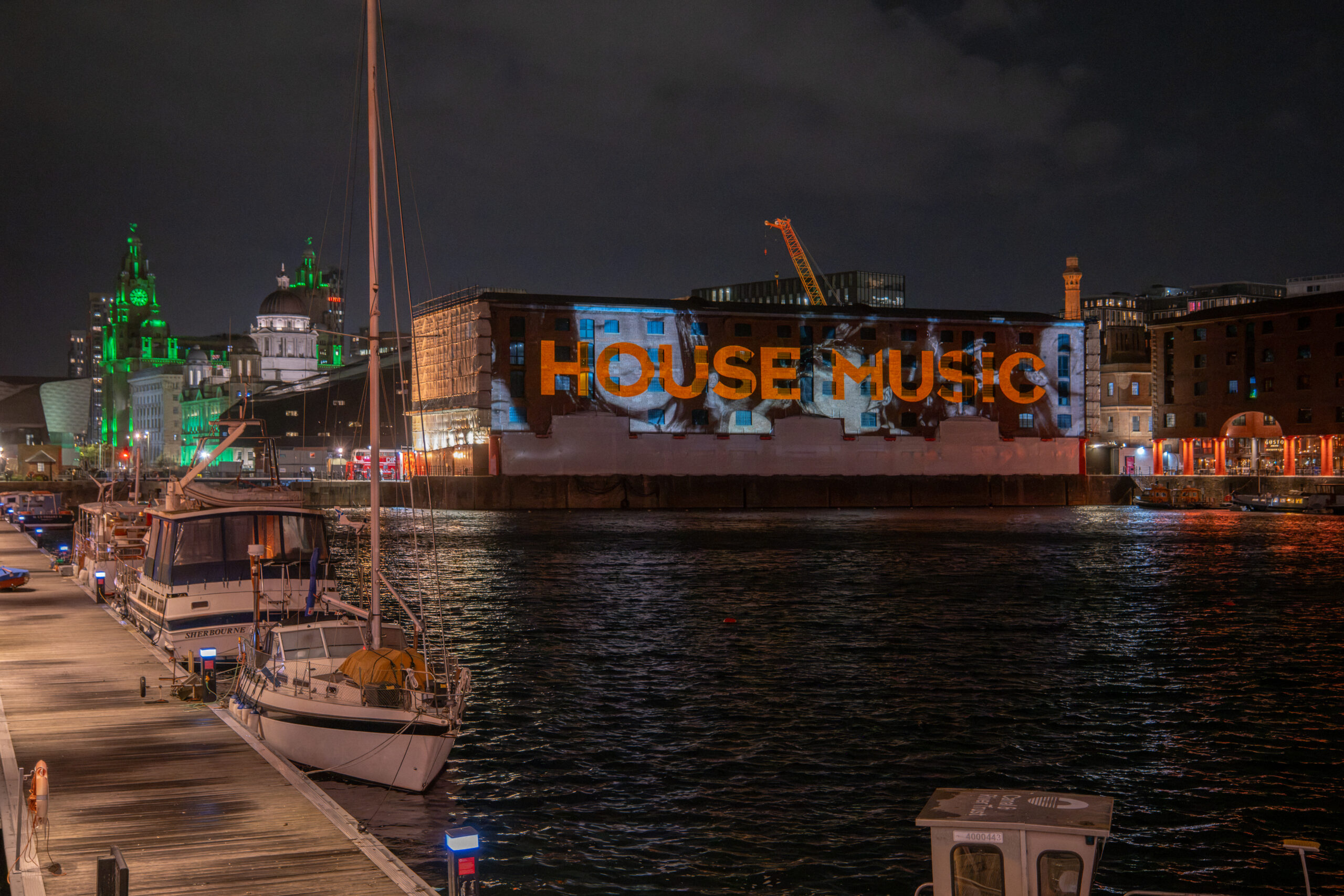 Royal Albert Dock Lights Up Liverpool’s Clubbing History With Special Projection