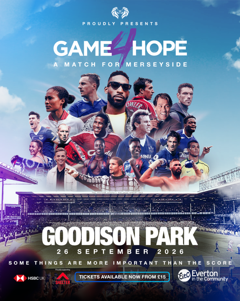 Game4Hope moves to Goodison Park as football legends unite for charity clash