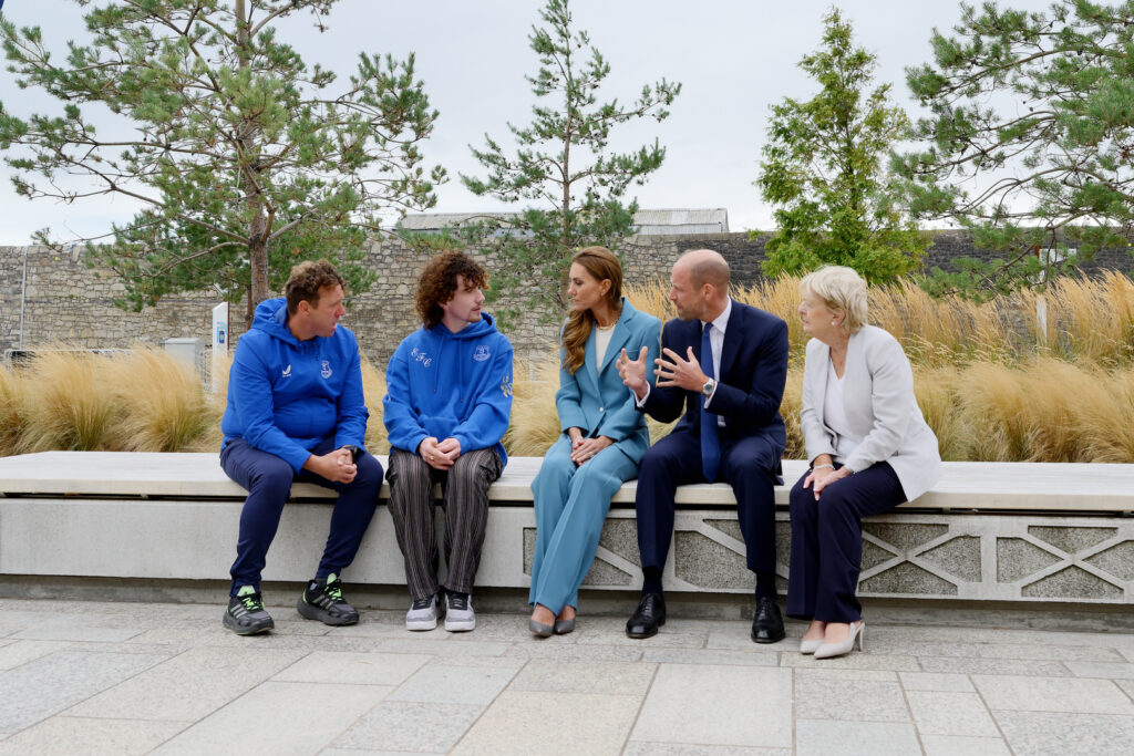 Prince and Princess of Wales visit Everton to launch new suicide prevention initiative