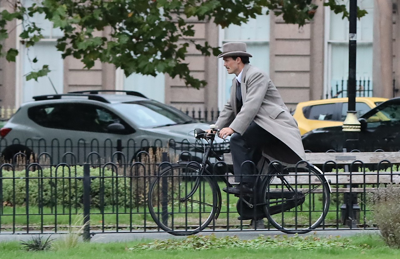 Hercule filming moves to Hamilton Square as James D’Arcy spotted on set