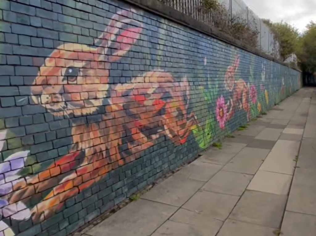 UK’s longest mural completed in Bootle as part of safer school streets project
