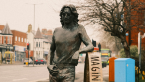 John Lennon statue on Penny Lane could fetch £100,000 at auction