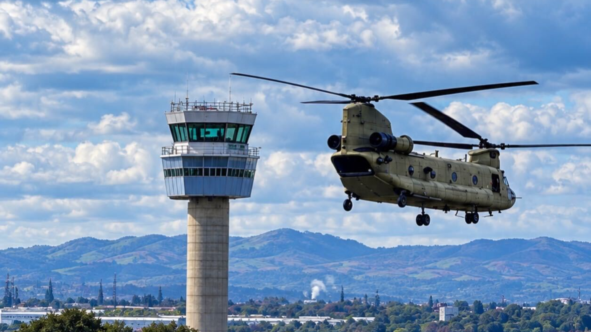 Four U.S. Army Chinook helicopters spotted at Liverpool Airport before heading to Ireland