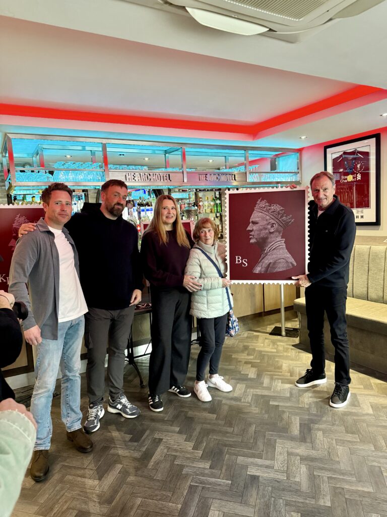 Liverpool artist David Ashman unveils Shankly and Dalglish portraits at Anfield hotel