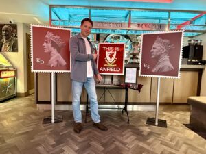 Liverpool artist David Ashman unveils Shankly and Dalglish portraits at Anfield hotel