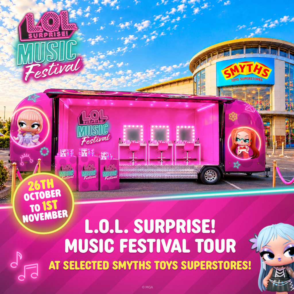Free L.O.L. Surprise! Music Festival Tour Bus coming to Liverpool this October half term