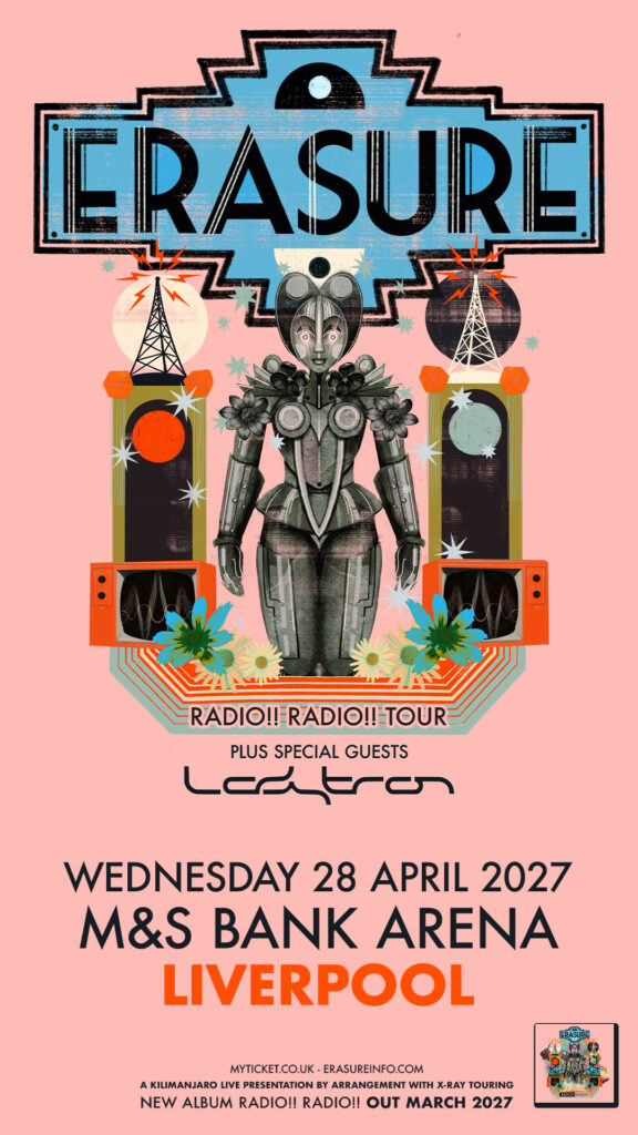 Erasure tickets on sale today for Liverpool M&S Bank Arena show