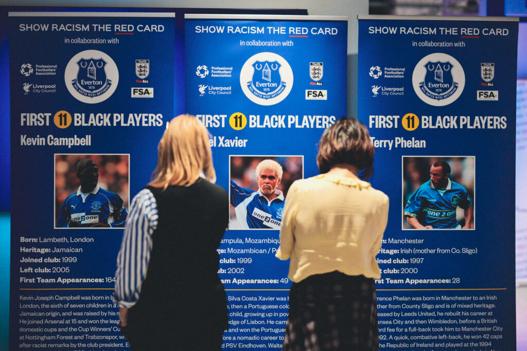 Everton celebrates club’s first 11 Black male players with Black History Month exhibition