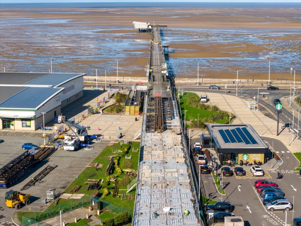 Sensational drone pictures reveal scale of £20m Southport Pier restoration