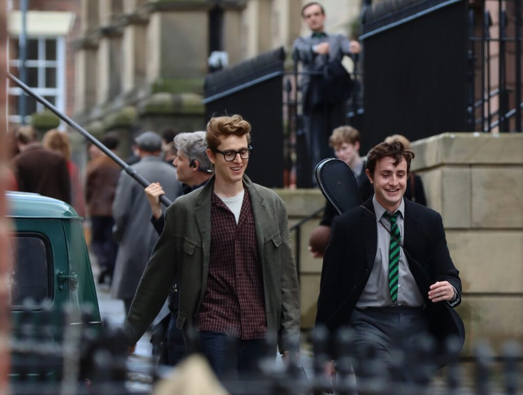 John Lennon’s art school days recreated as Beatles filming continues in Liverpool