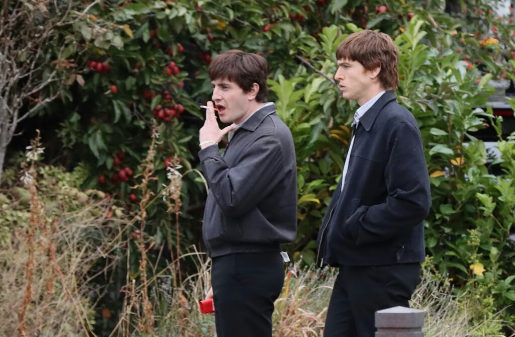 Paul Mescal and Harris Dickinson spotted filming final Beatles scenes at John Lennon's childhood home